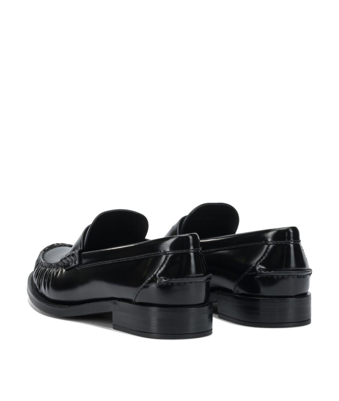 PRADA Черные кожаные лоферы, фото 4