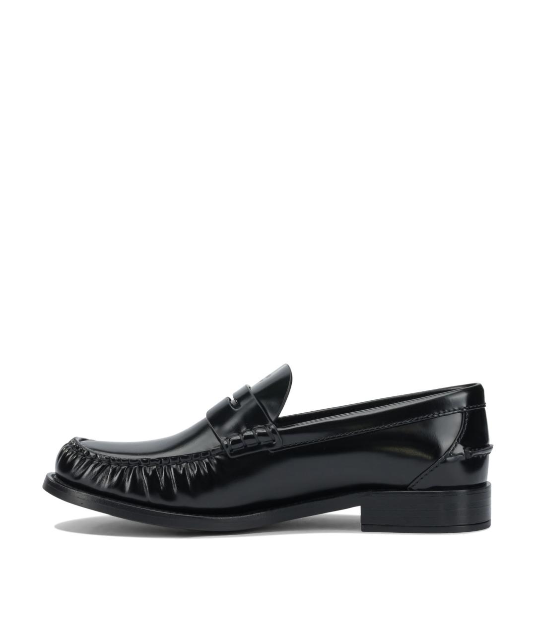 PRADA Черные кожаные лоферы, фото 3