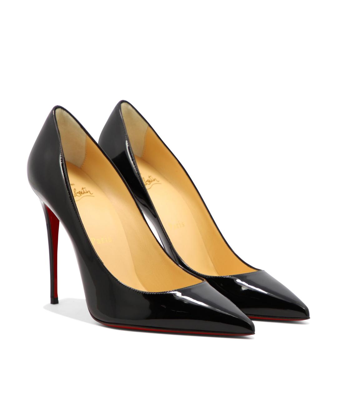 CHRISTIAN LOUBOUTIN Черные туфли из лакированной кожи, фото 2
