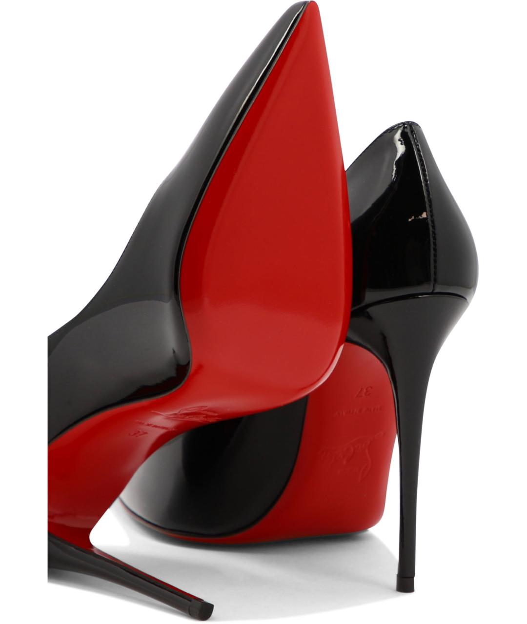 CHRISTIAN LOUBOUTIN Черные туфли из лакированной кожи, фото 5