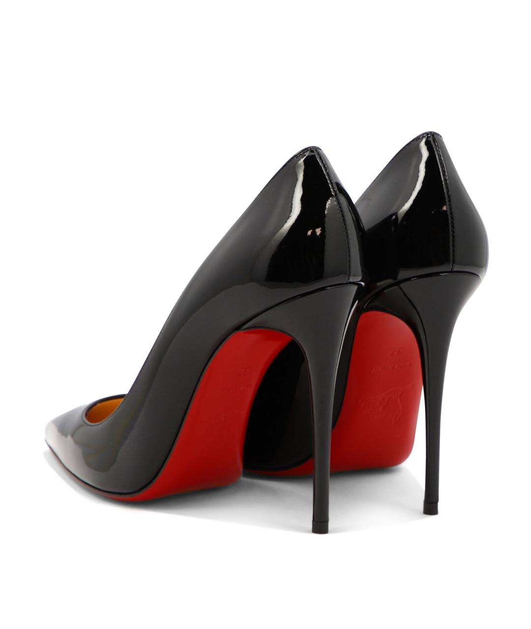CHRISTIAN LOUBOUTIN Черные туфли из лакированной кожи, фото 4