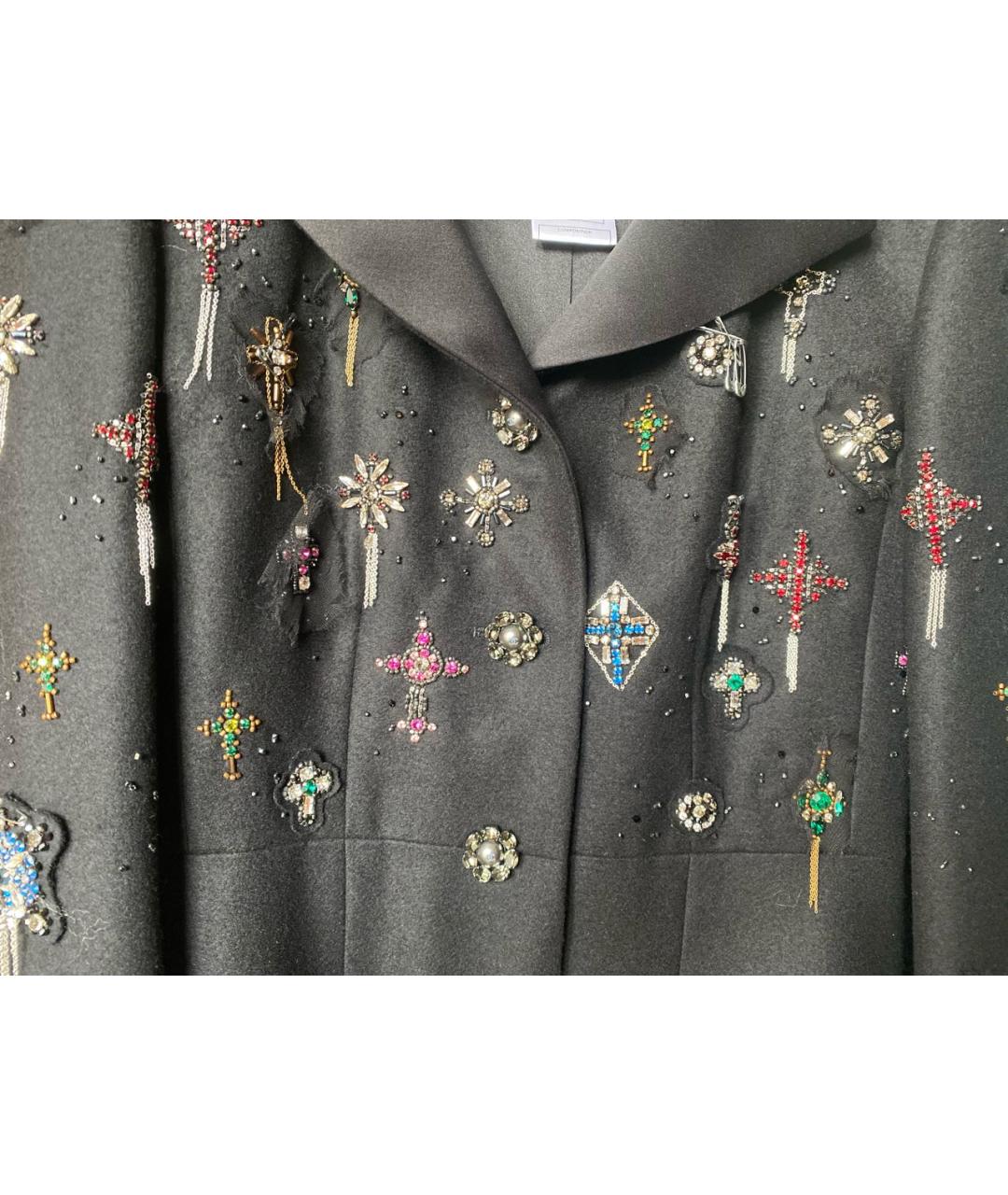 CHANEL Черное кашемировое пальто, фото 4
