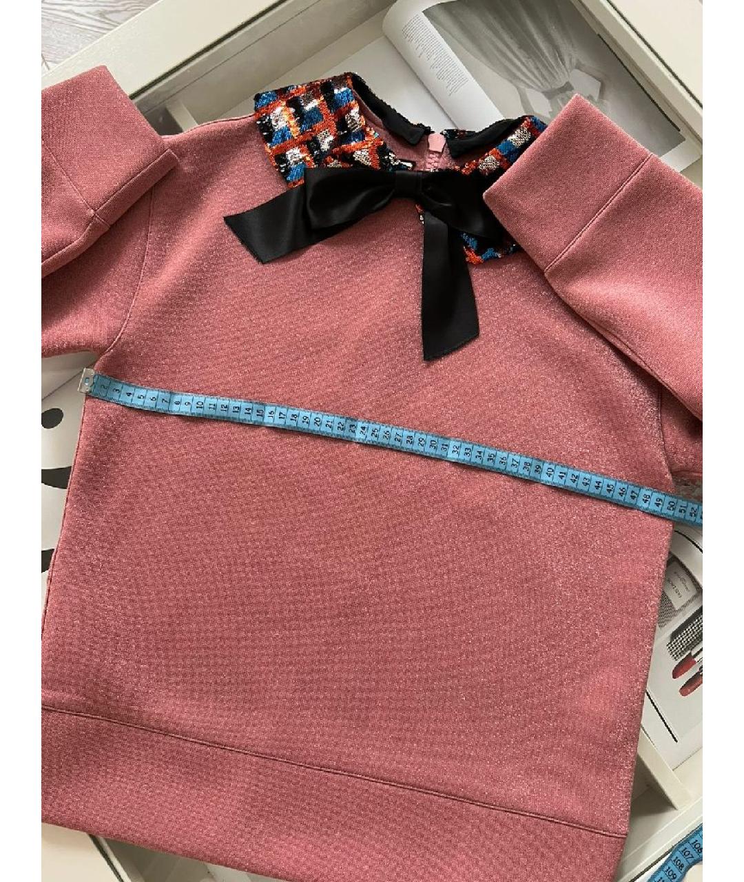GUCCI Розовый полиэстеровый джемпер / свитер, фото 7