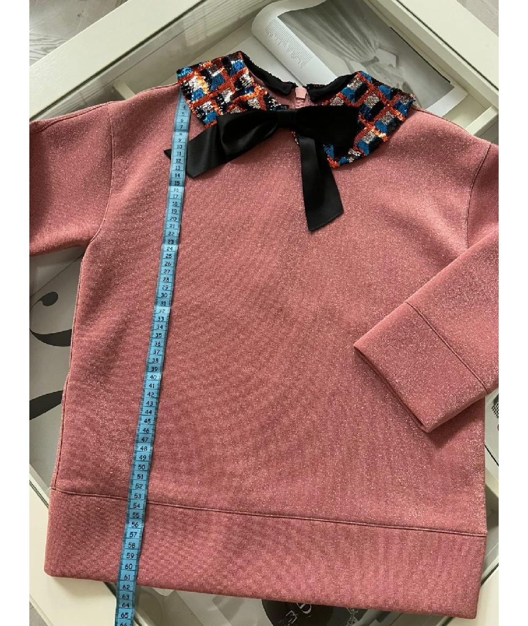 GUCCI Розовый полиэстеровый джемпер / свитер, фото 8