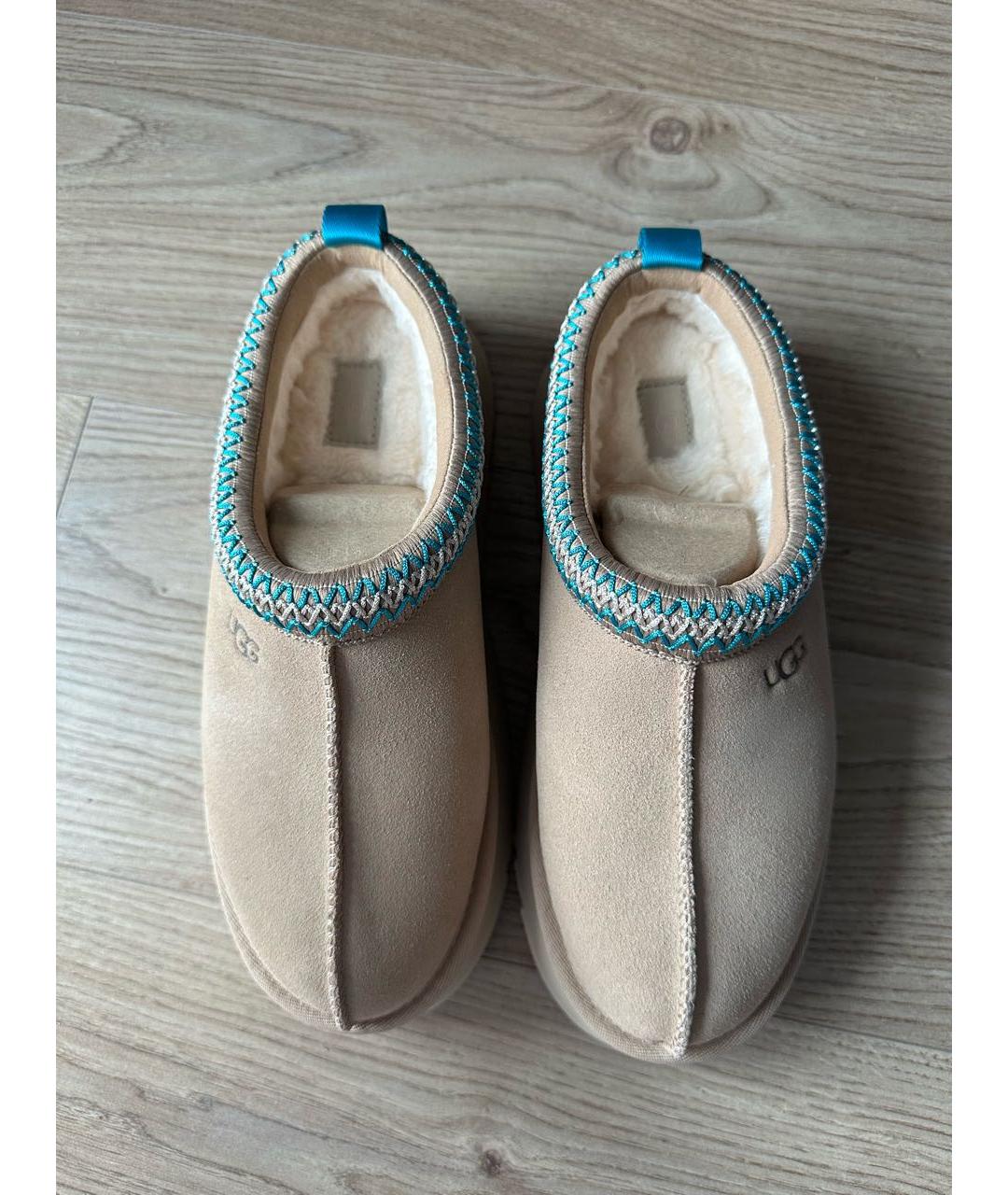 UGG AUSTRALIA Бежевые замшевые полусапоги, фото 2