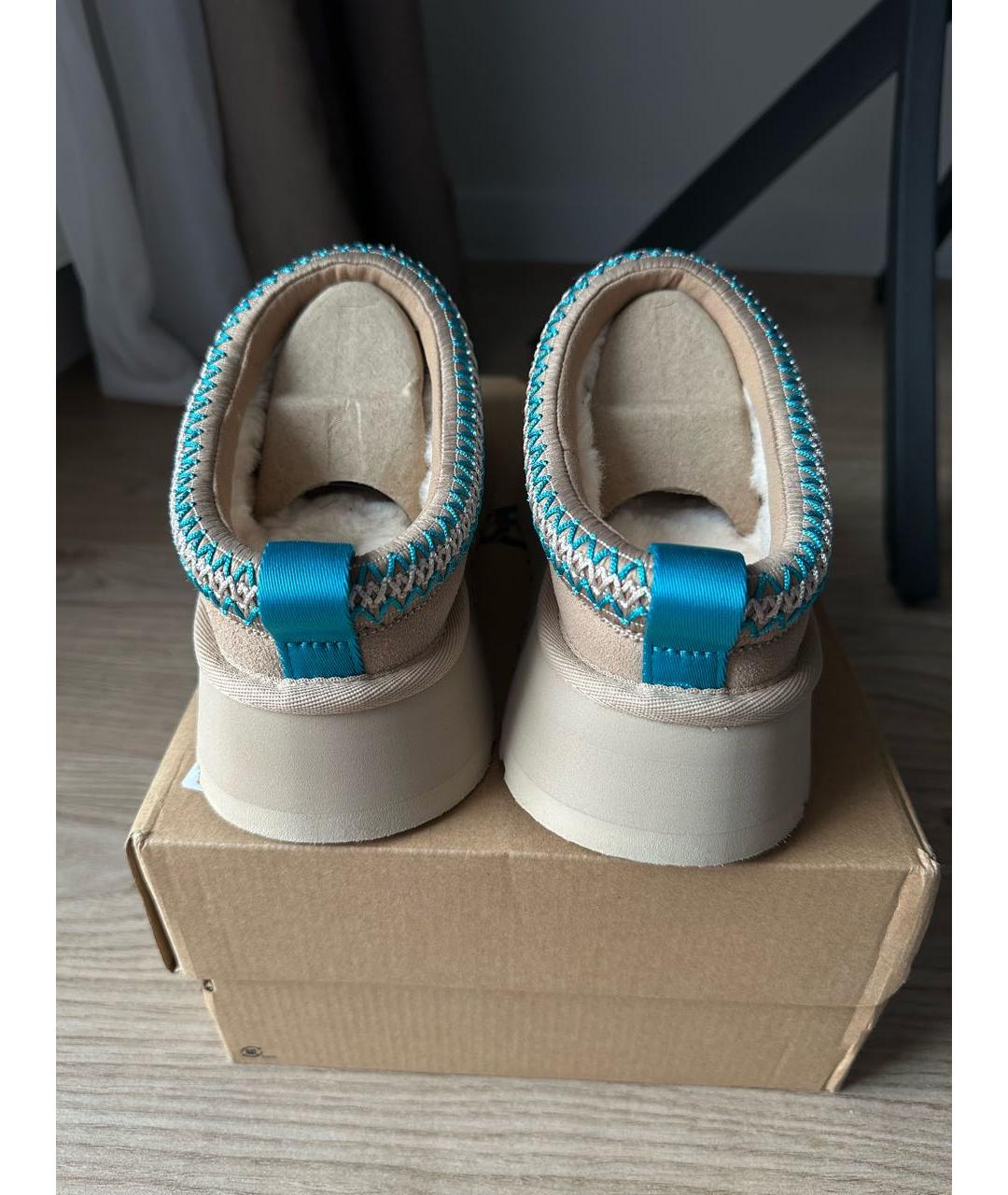 UGG AUSTRALIA Бежевые замшевые полусапоги, фото 4