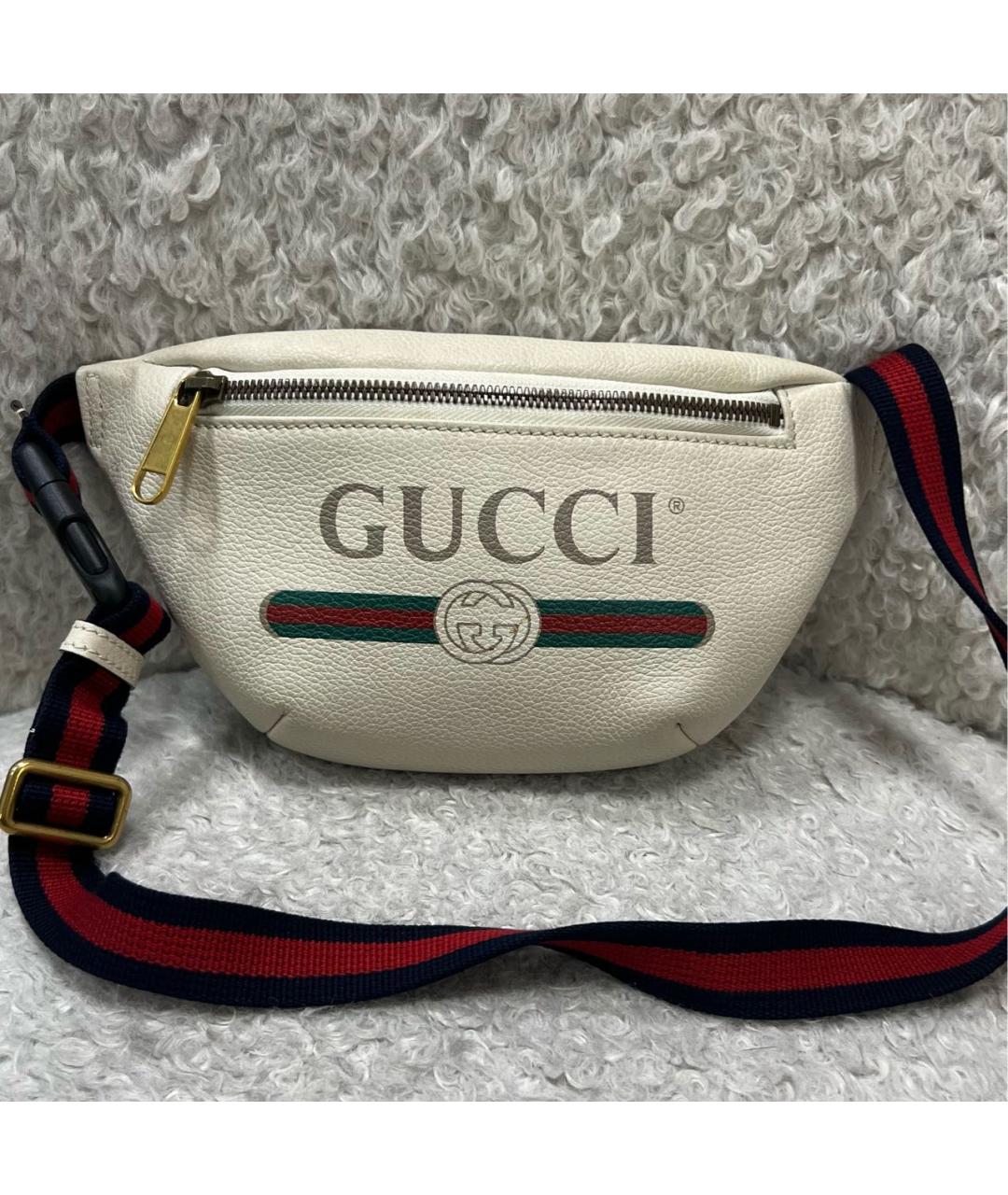 GUCCI Бежевая поясная сумка, фото 5