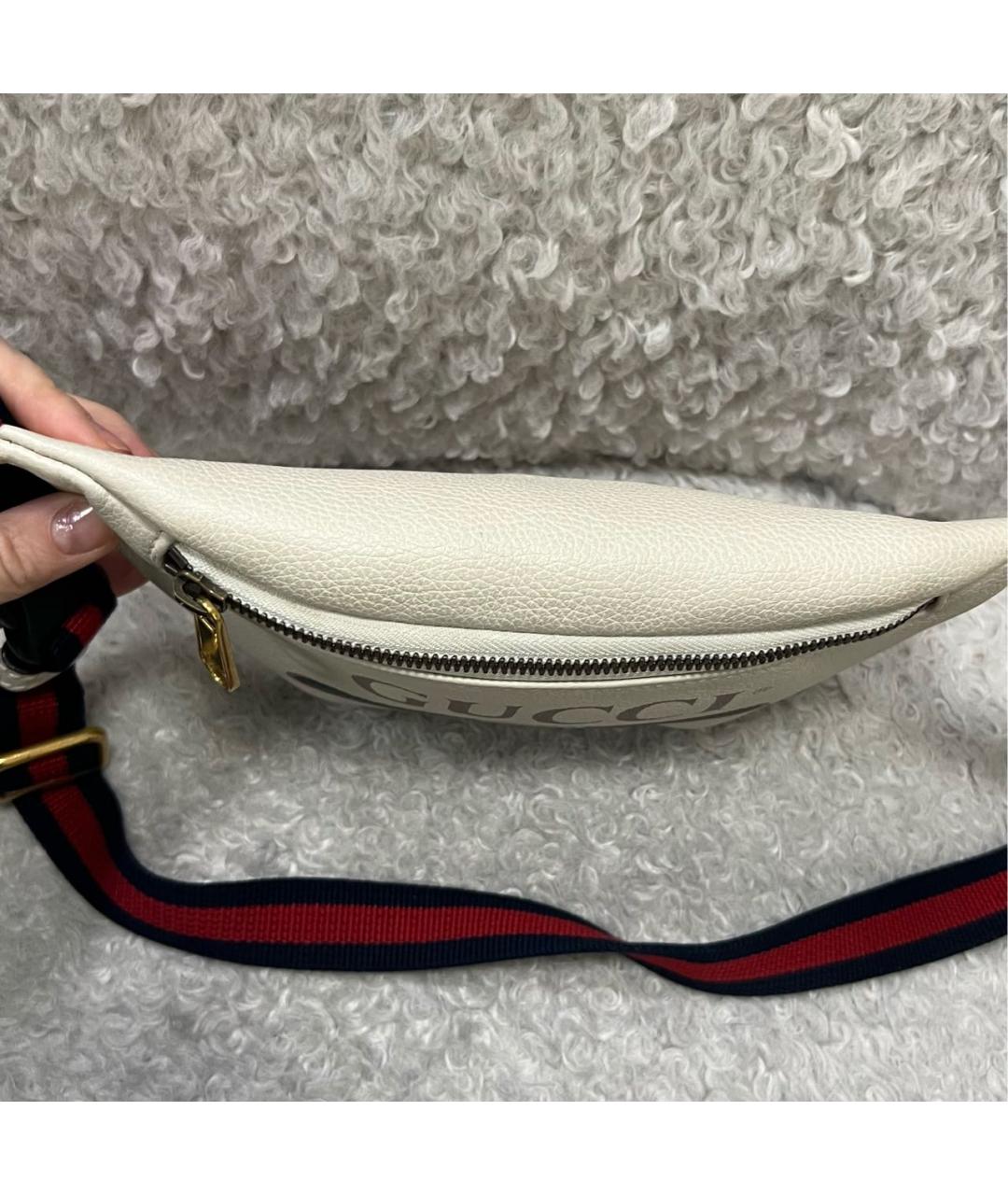 GUCCI Бежевая поясная сумка, фото 4