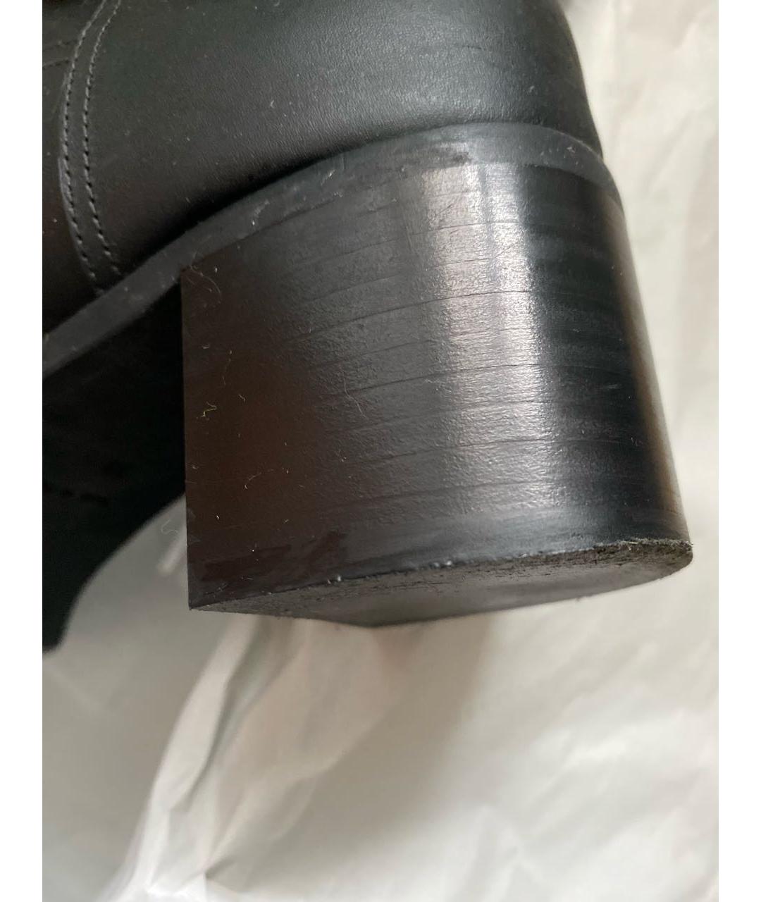 GIUSEPPE ZANOTTI DESIGN Черные кожаные ботинки, фото 7