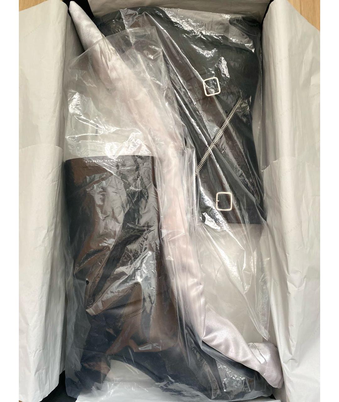 GIUSEPPE ZANOTTI DESIGN Черные кожаные ботинки, фото 8