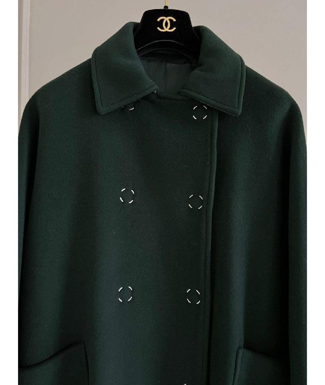 ACNE STUDIOS Зеленые кашемировое пальто, фото 5