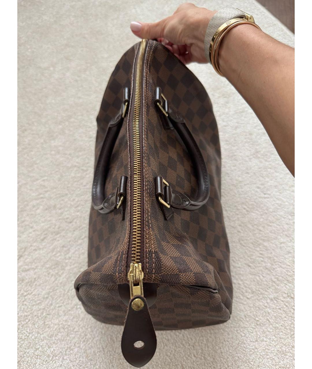LOUIS VUITTON Коричневая сумка с короткими ручками, фото 2