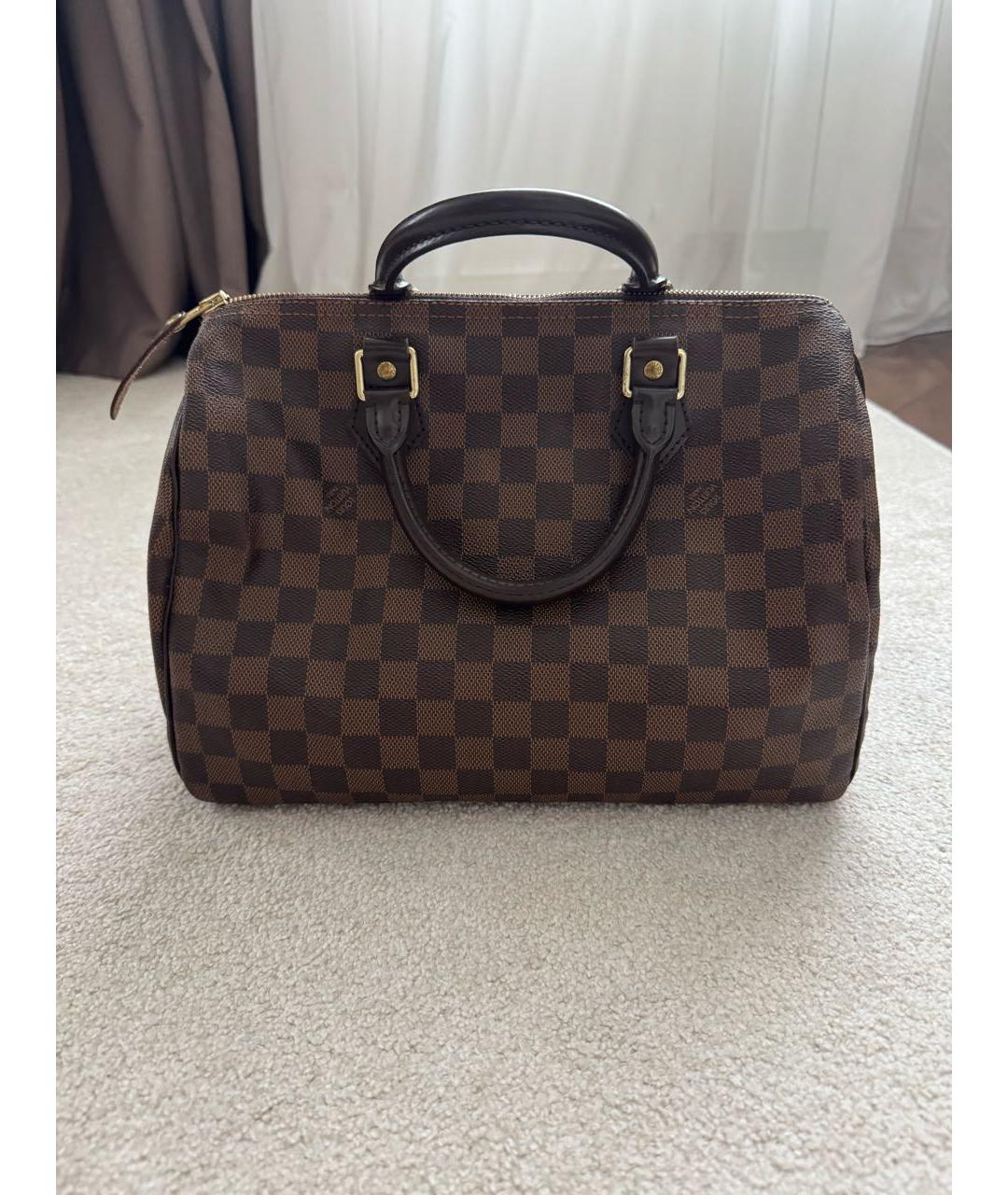 LOUIS VUITTON Коричневая сумка с короткими ручками, фото 8