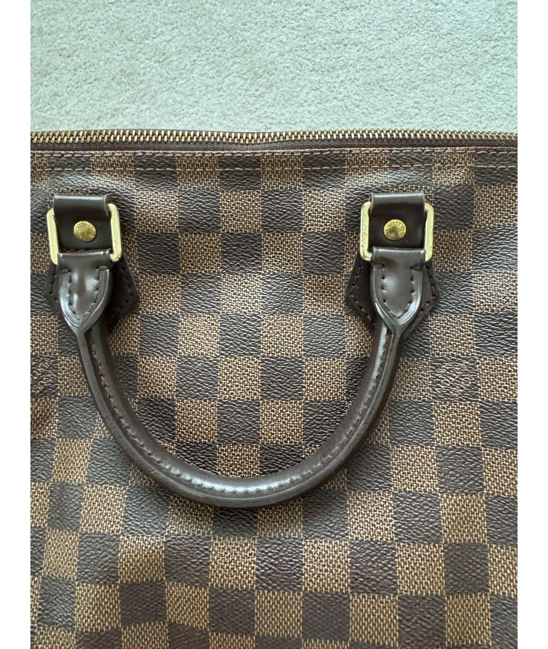 LOUIS VUITTON Коричневая сумка с короткими ручками, фото 3