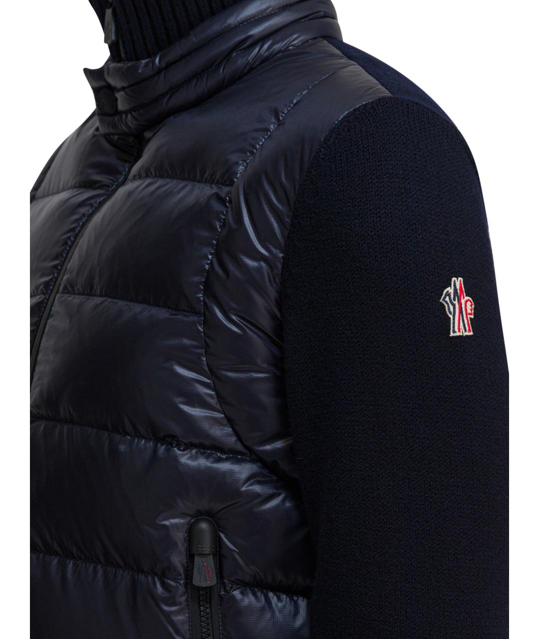 MONCLER GRENOBLE Синяя полиамидовая куртка, фото 4