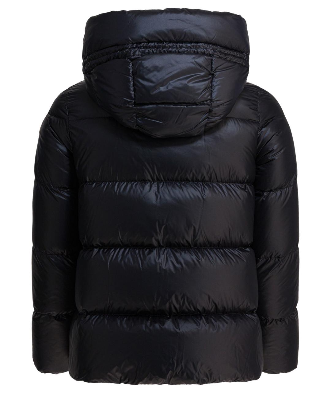 MONCLER Черный полиамидовый пуховик, фото 2