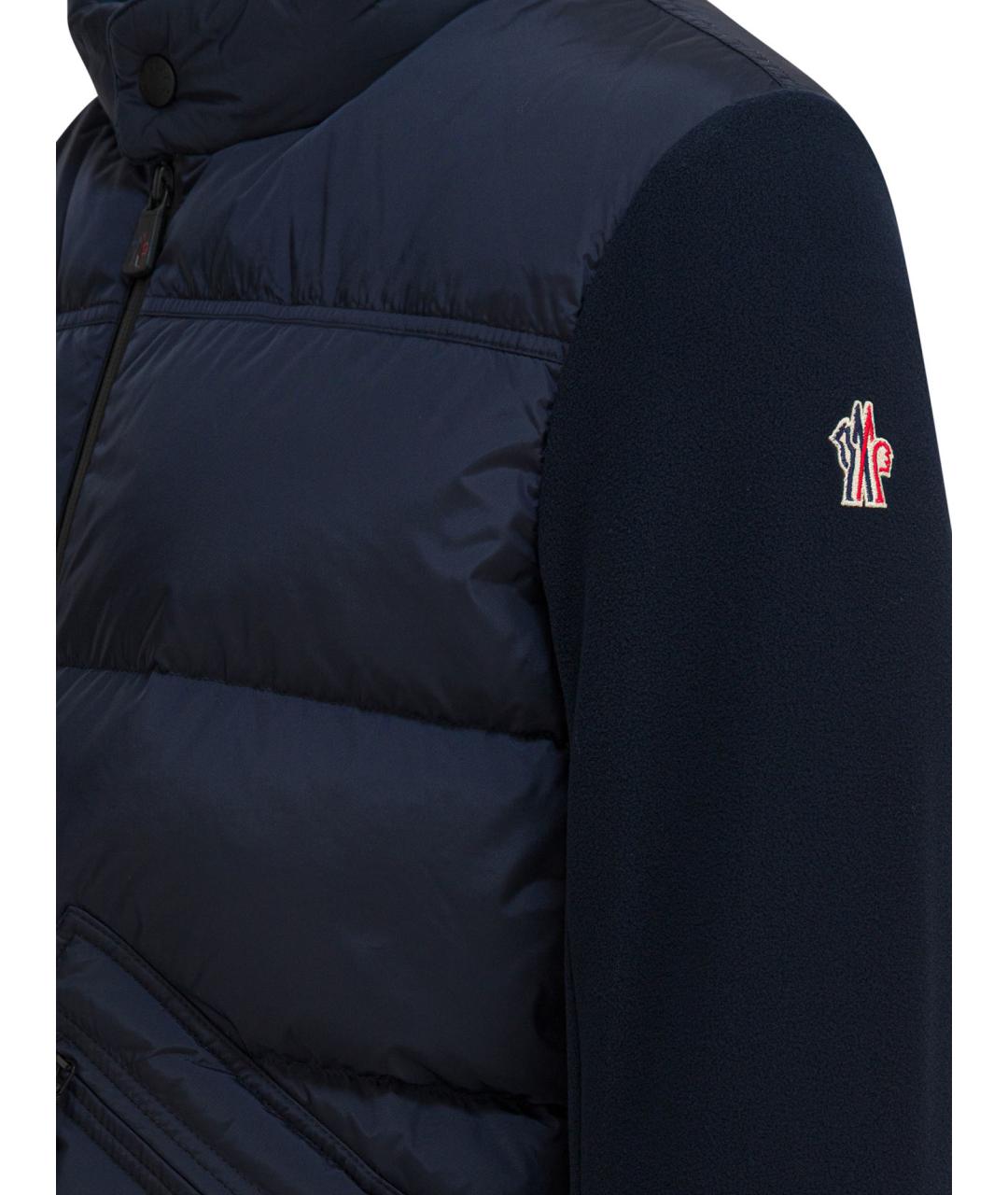 MONCLER GRENOBLE Темно-синяя полиамидовая куртка, фото 4