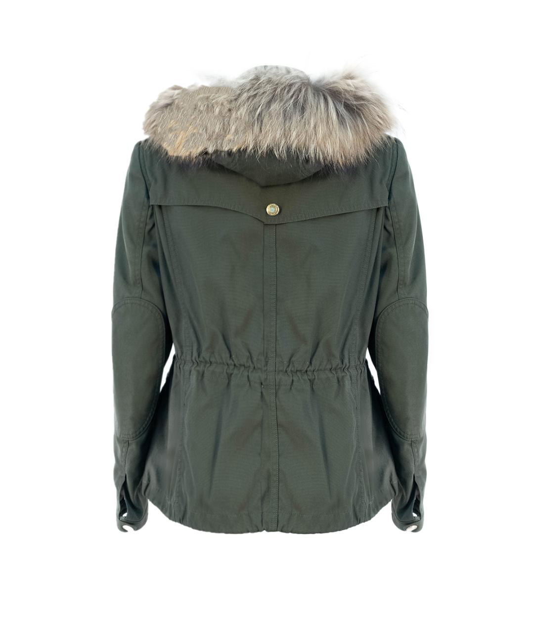 BURBERRY Хаки хлопковая куртка, фото 2