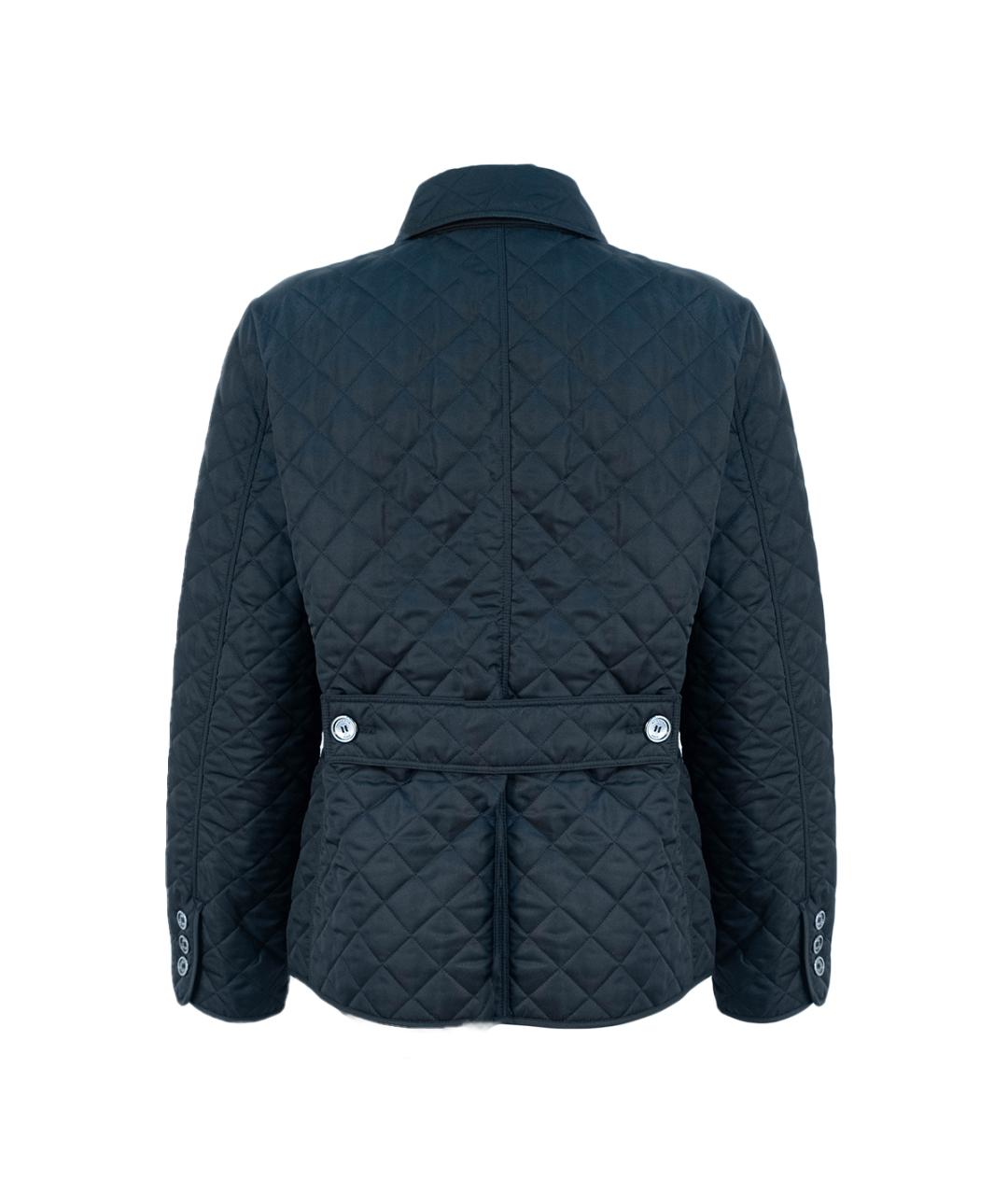 BURBERRY Черная полиэстеровая куртка, фото 2
