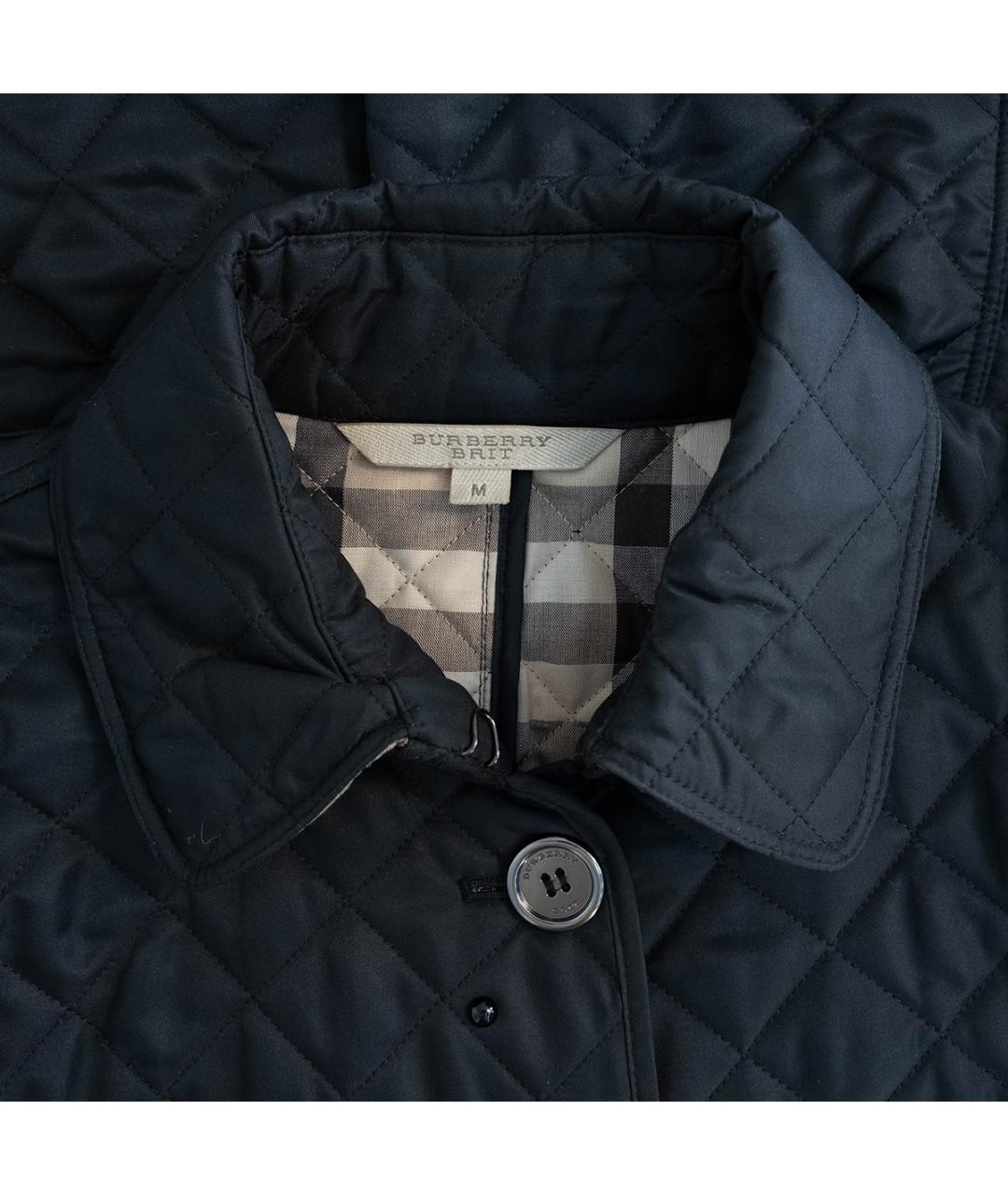 BURBERRY Черная полиэстеровая куртка, фото 3