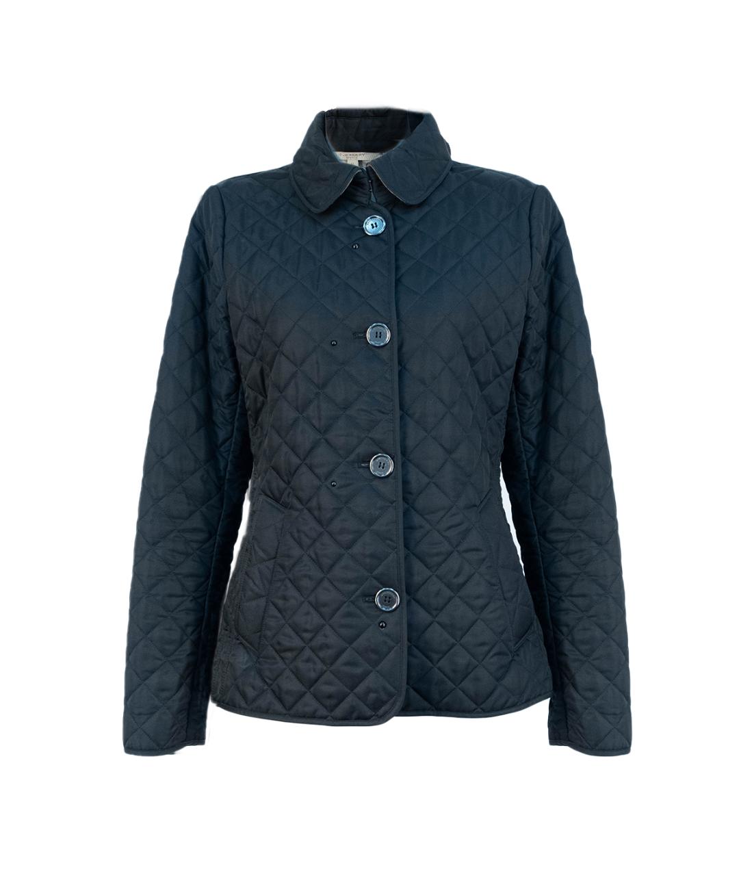 BURBERRY Черная полиэстеровая куртка, фото 1