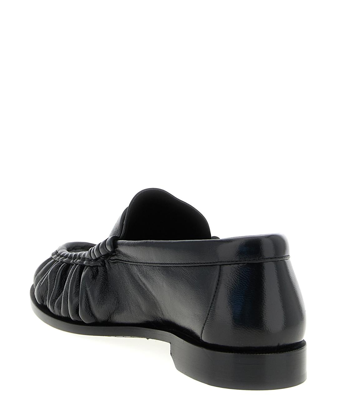 SAINT LAURENT Черные кожаные лоферы, фото 3