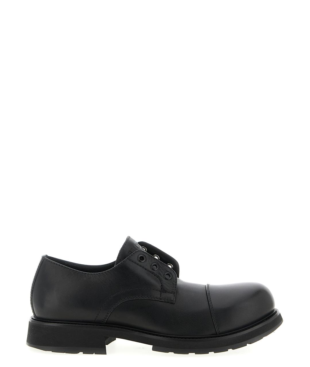 BALENCIAGA Черные кожаные лоферы, фото 1