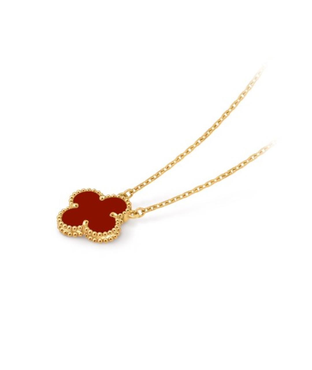 VAN CLEEF & ARPELS Красный кулон из желтого золота, фото 4