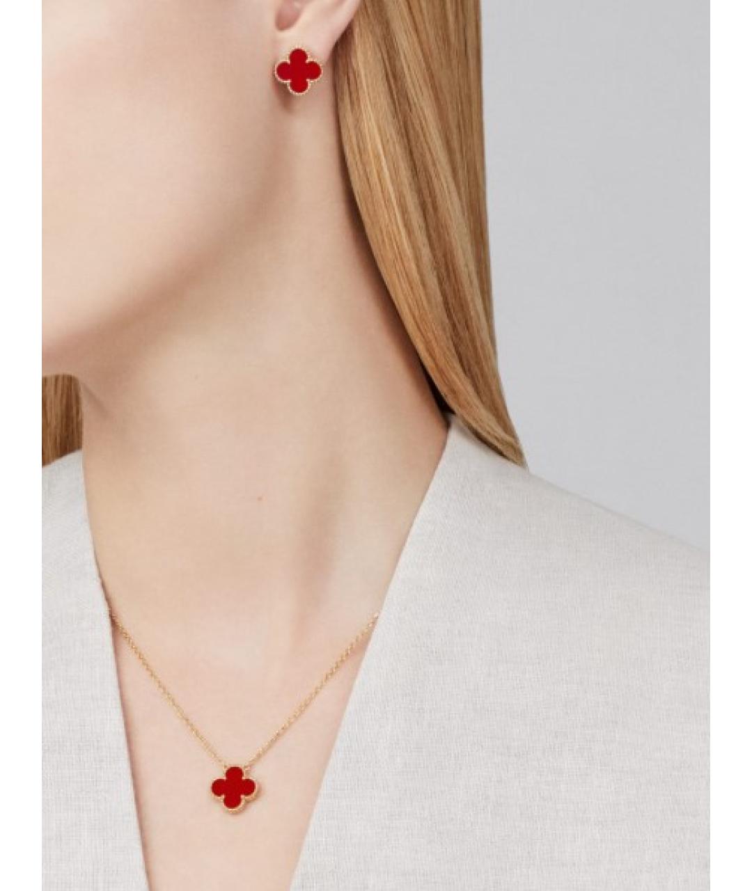 VAN CLEEF & ARPELS Красный кулон из желтого золота, фото 2