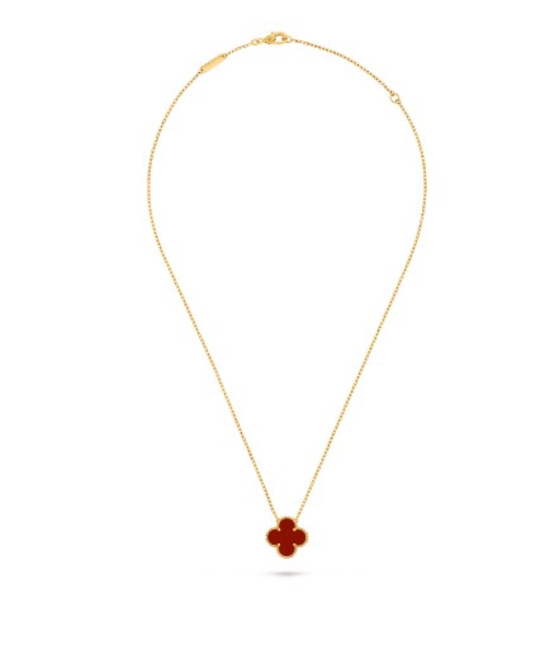 VAN CLEEF & ARPELS Красный кулон из желтого золота, фото 3