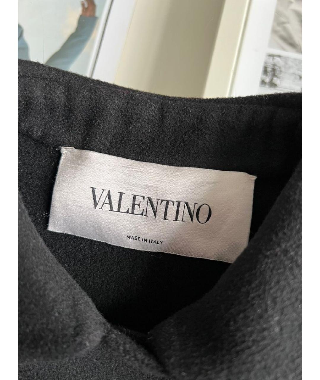 VALENTINO Черное кашемировое пальто, фото 6