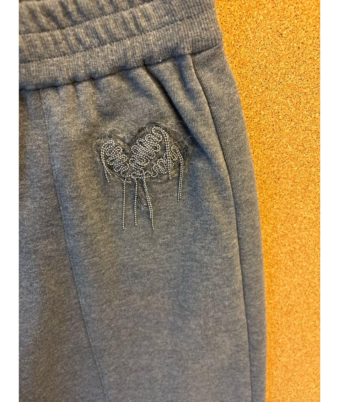 BRUNELLO CUCINELLI Антрацитовые хлопковые брюки и шорты, фото 4