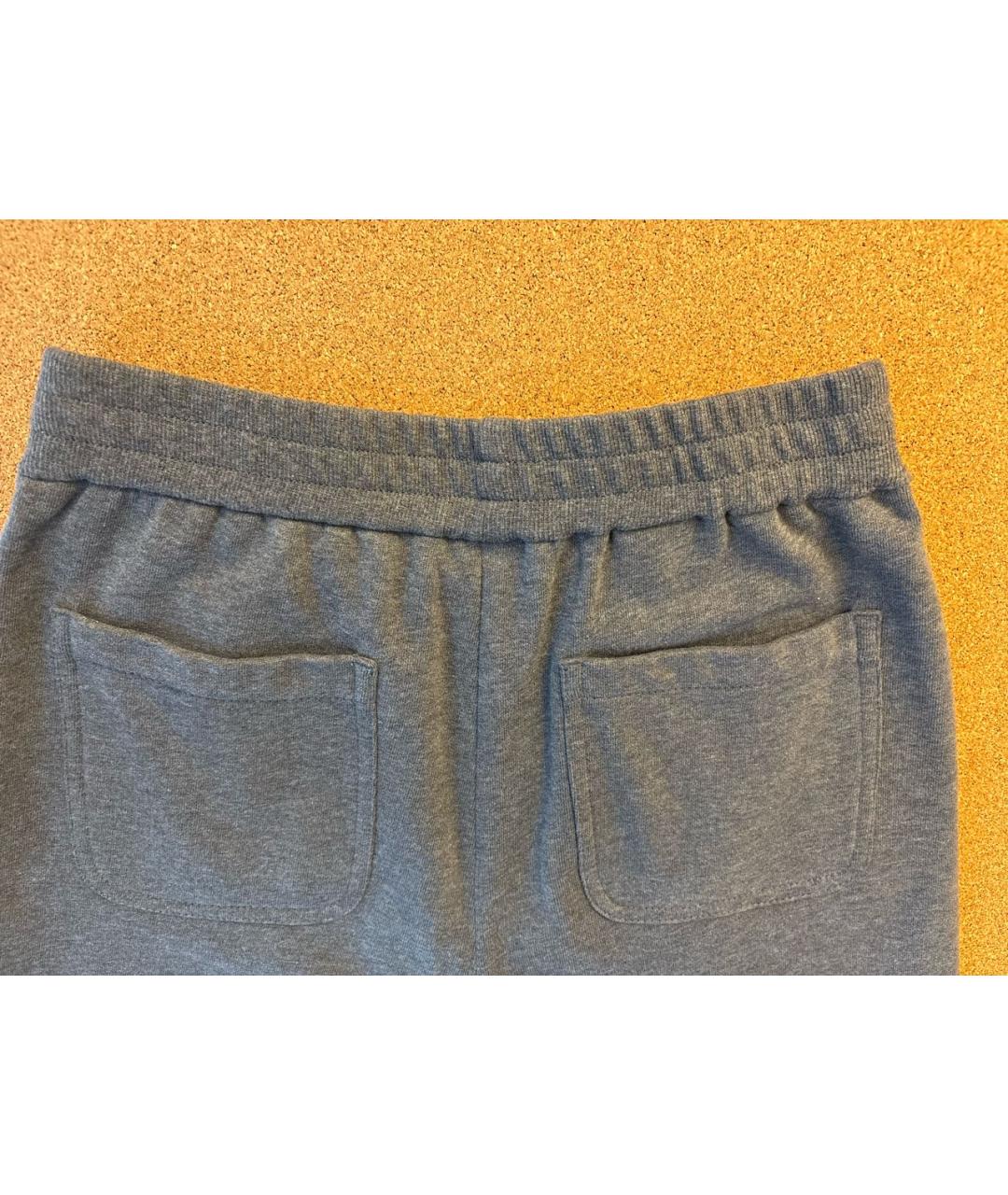 BRUNELLO CUCINELLI Антрацитовые хлопковые брюки и шорты, фото 3