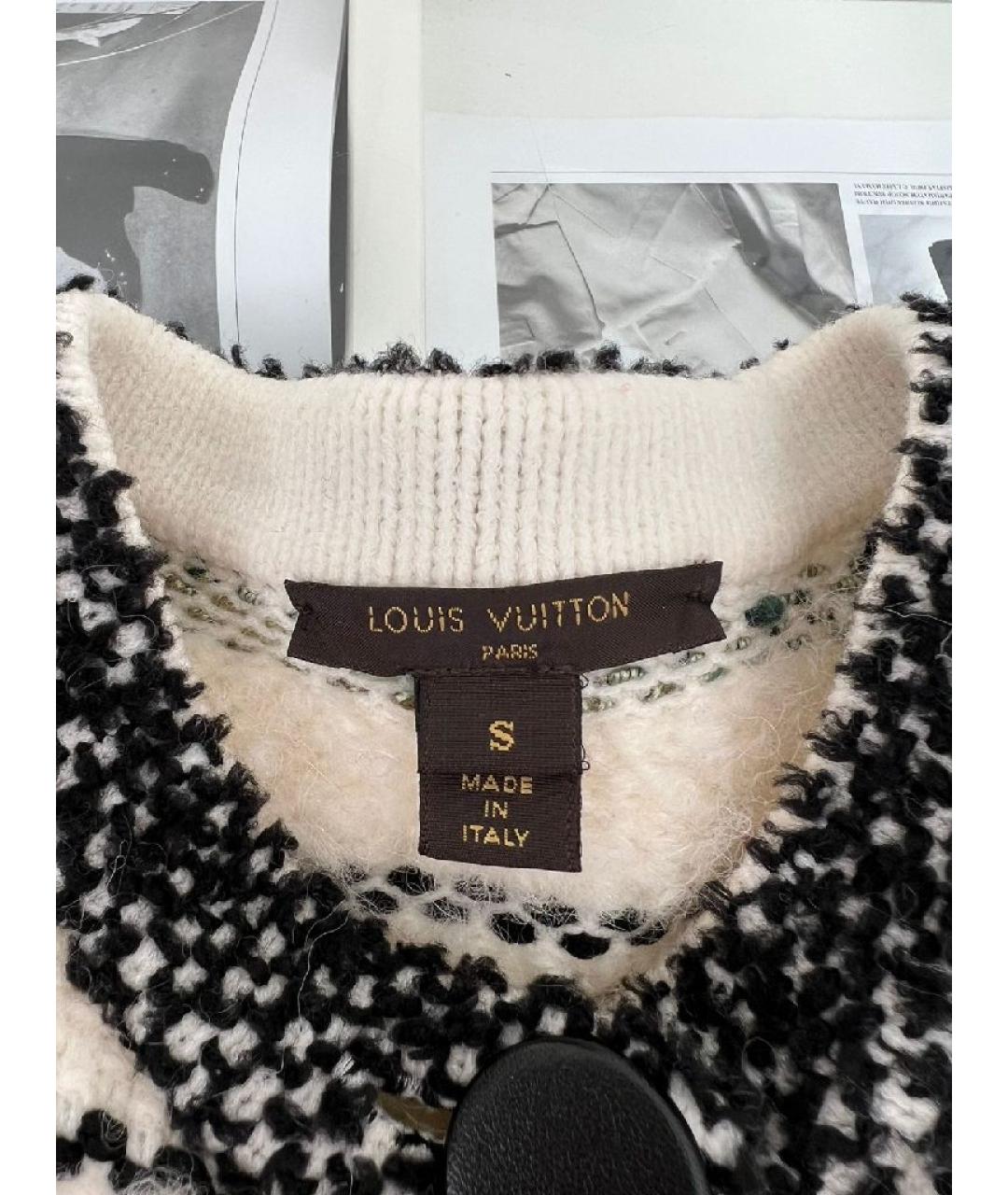 LOUIS VUITTON Белый шерстяной жакет/пиджак, фото 2