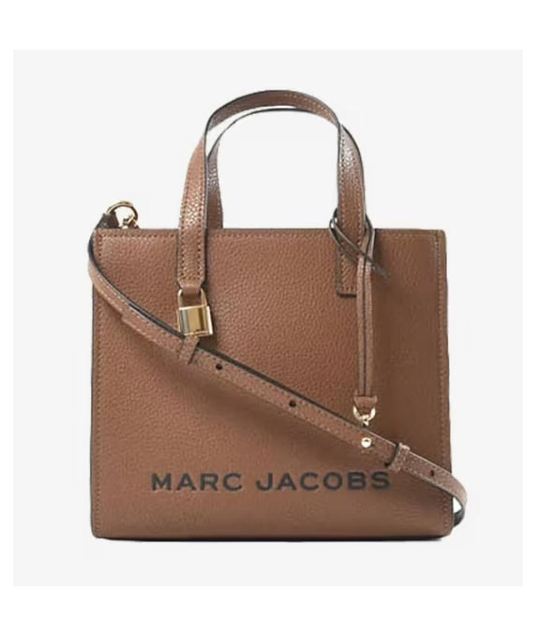 MARC JACOBS Коричневая кожаная сумка тоут, фото 6
