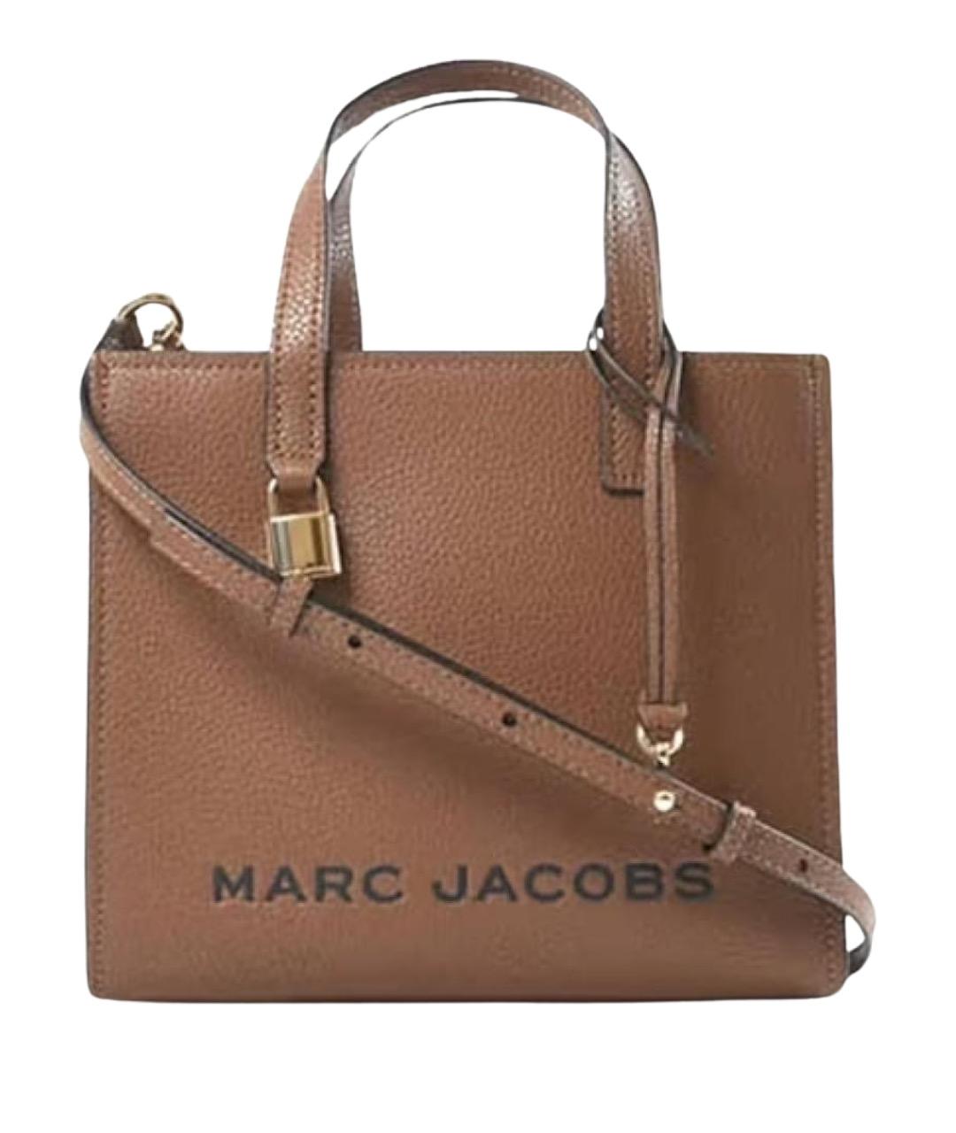 MARC JACOBS Коричневая кожаная сумка тоут, фото 1