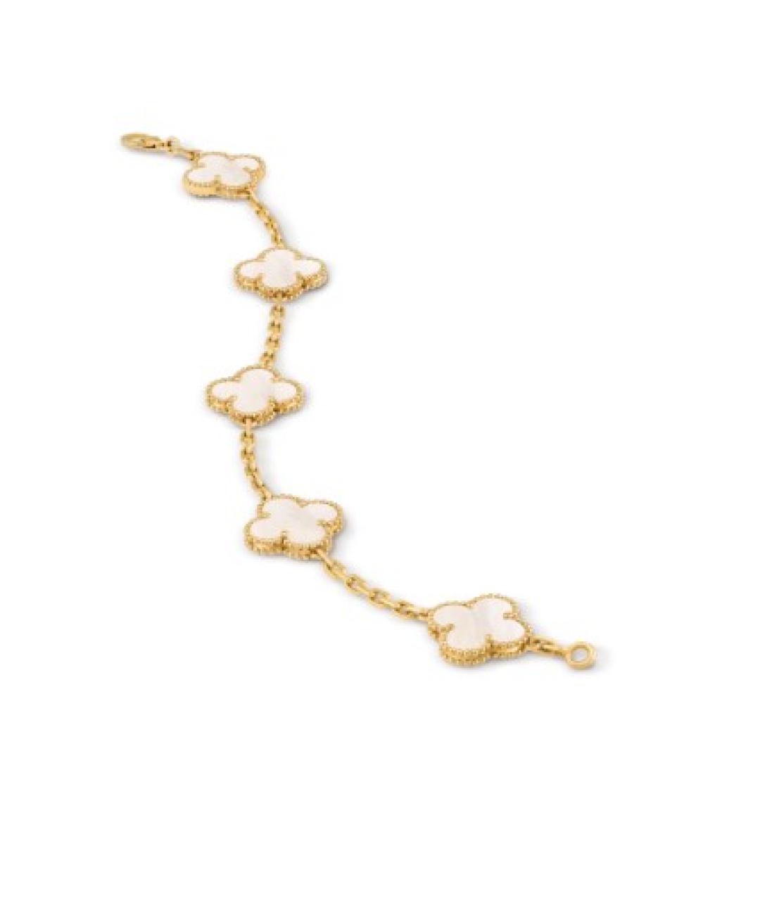 VAN CLEEF & ARPELS Белый браслет из желтого золота, фото 3
