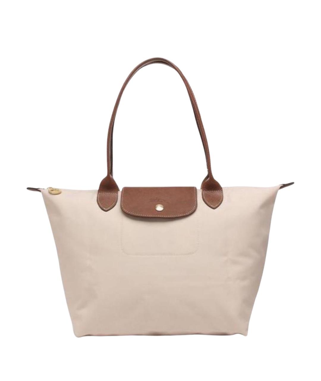 LONGCHAMP Бежевая сумка тоут, фото 1