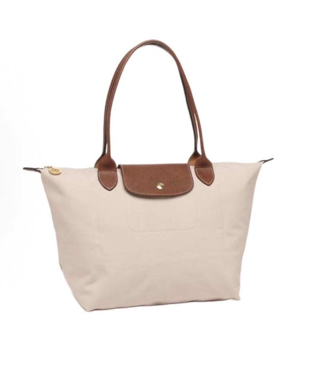 LONGCHAMP Бежевая сумка тоут, фото 3