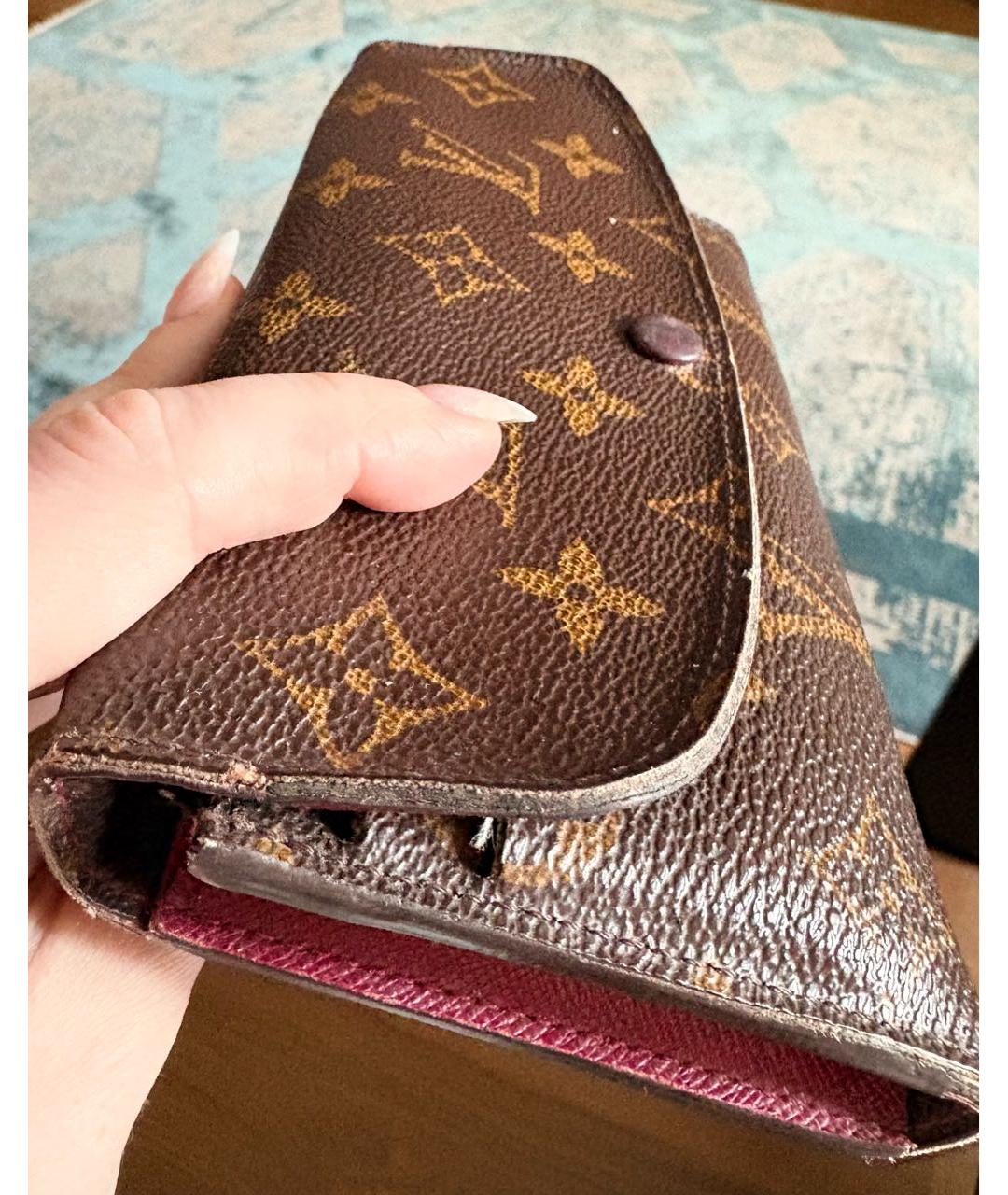 LOUIS VUITTON Коричневый кошелек, фото 2