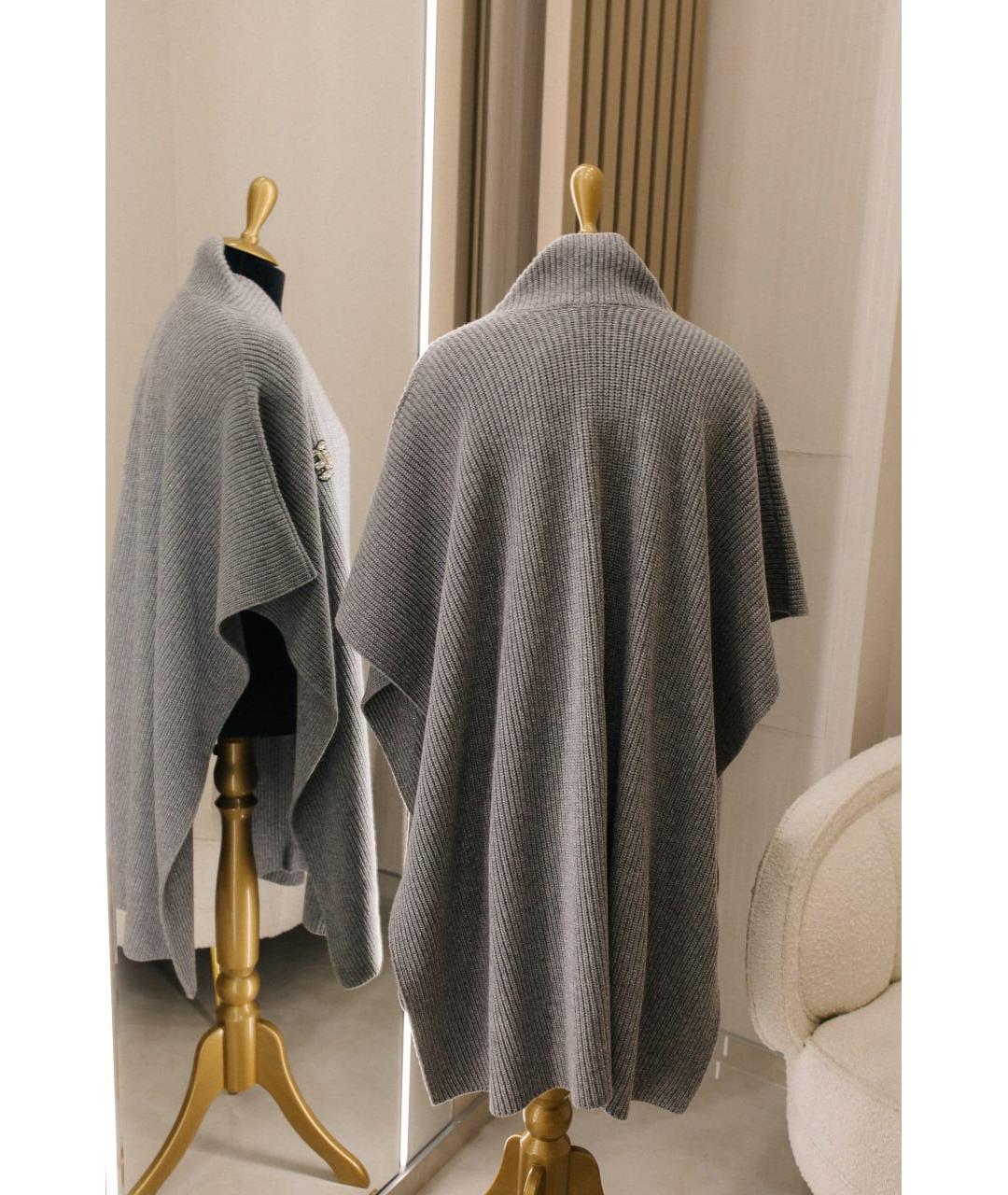 ERMANNO SCERVINO Серебрянный вискозный кардиган, фото 2