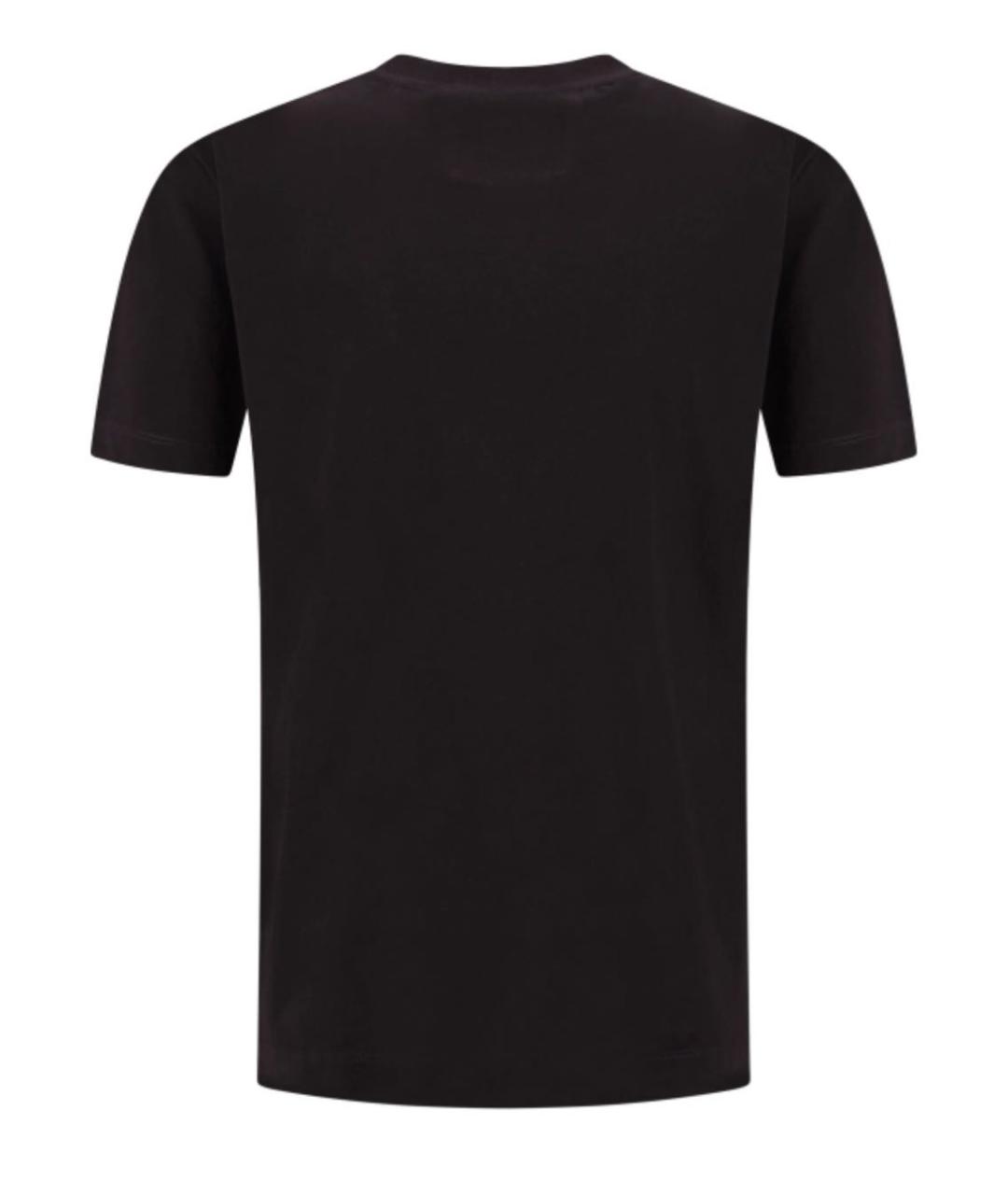 CP COMPANY Черная хлопковая футболка, фото 2