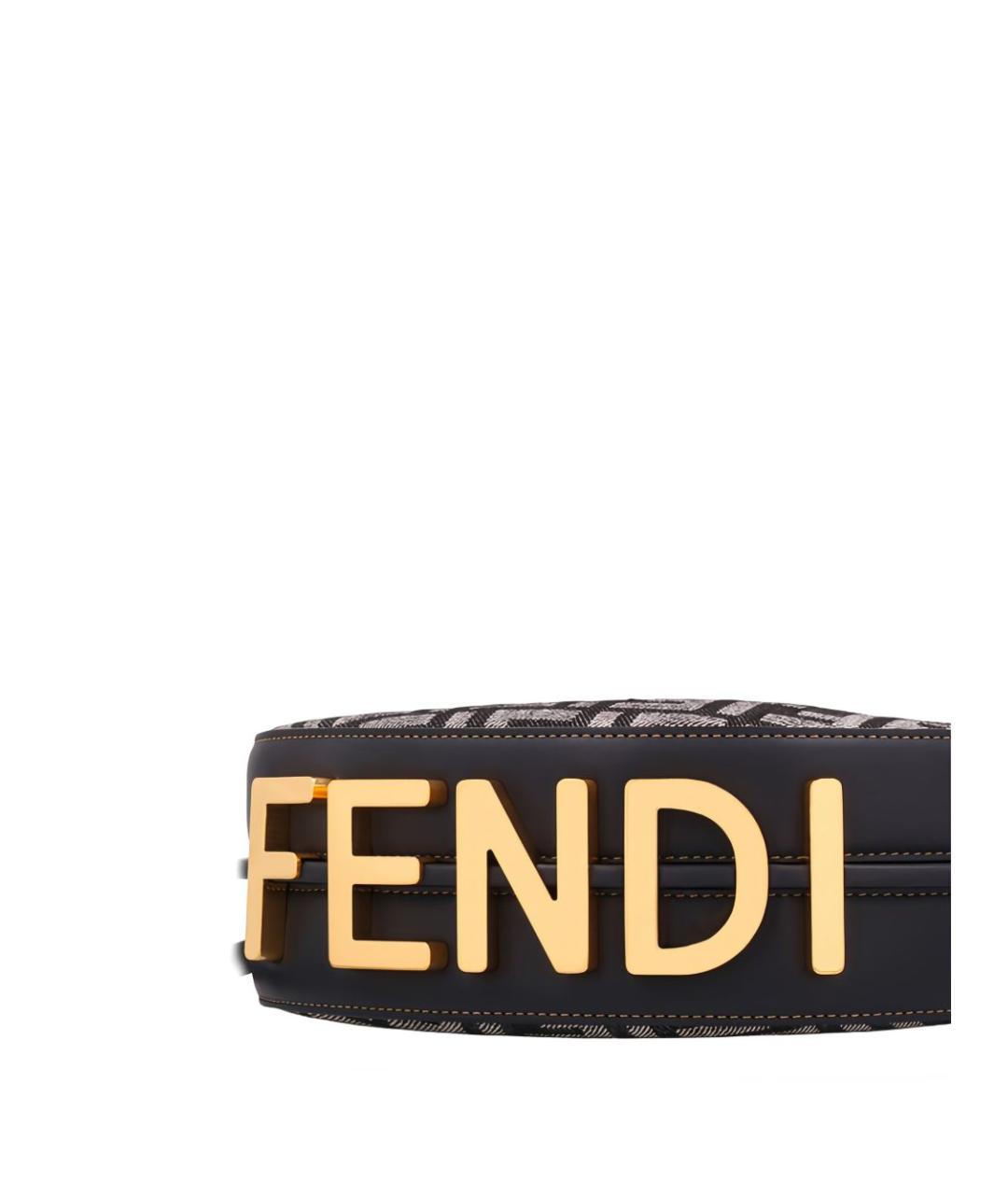 FENDI Синяя тканевая сумка через плечо, фото 2