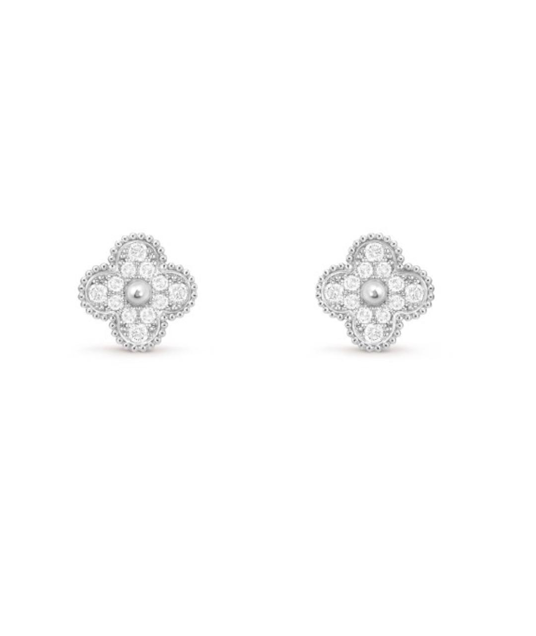 VAN CLEEF & ARPELS Серебряные серьги из белого золота, фото 2
