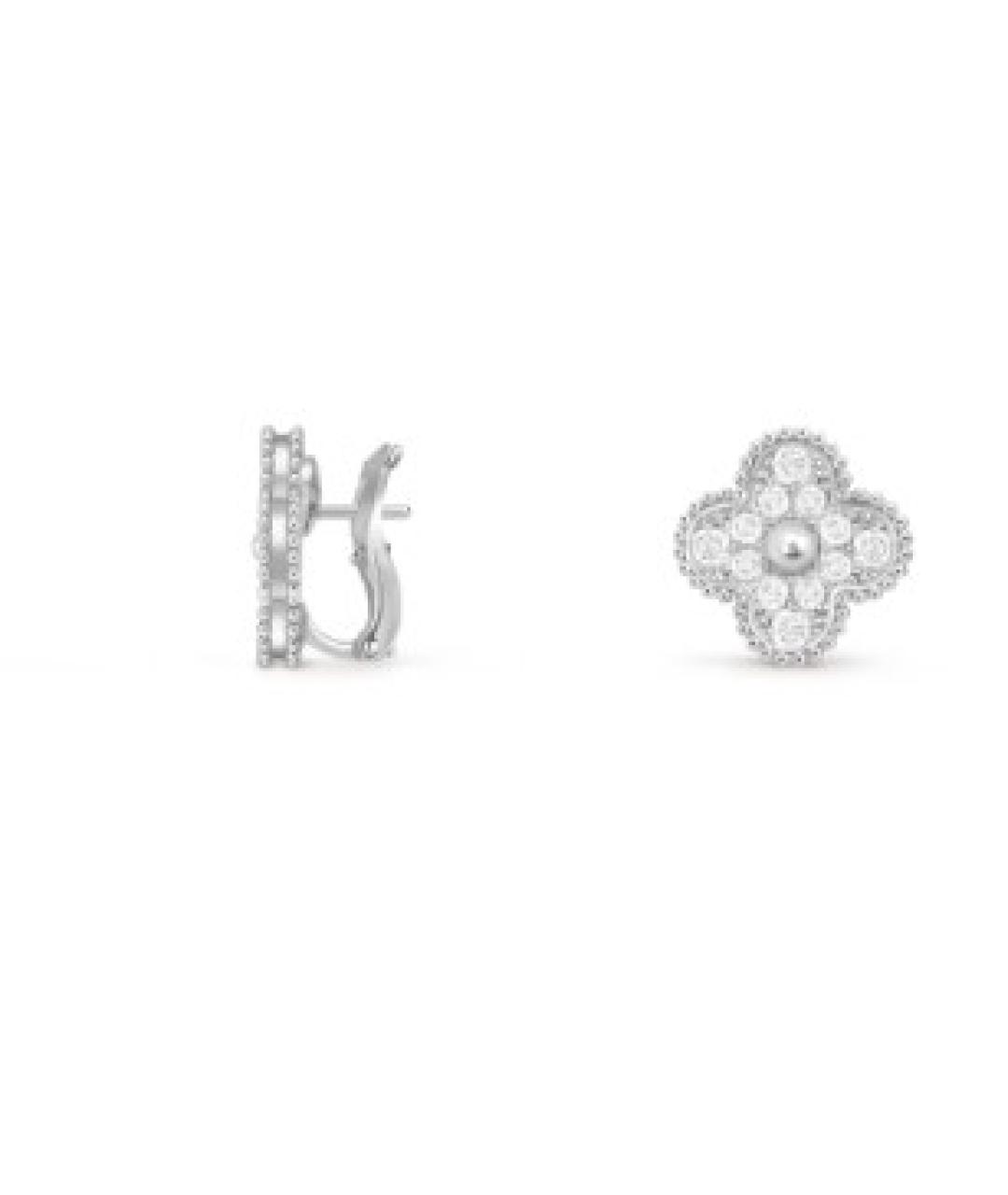 VAN CLEEF & ARPELS Серебряные серьги из белого золота, фото 5