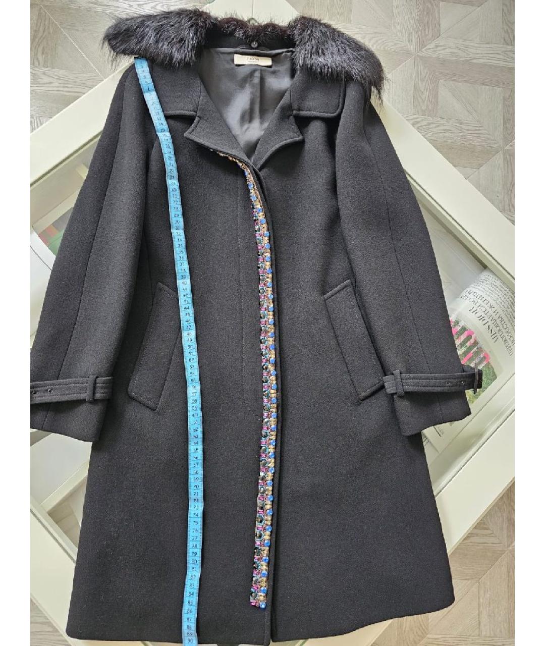 PRADA Черное полиамидовое пальто, фото 4