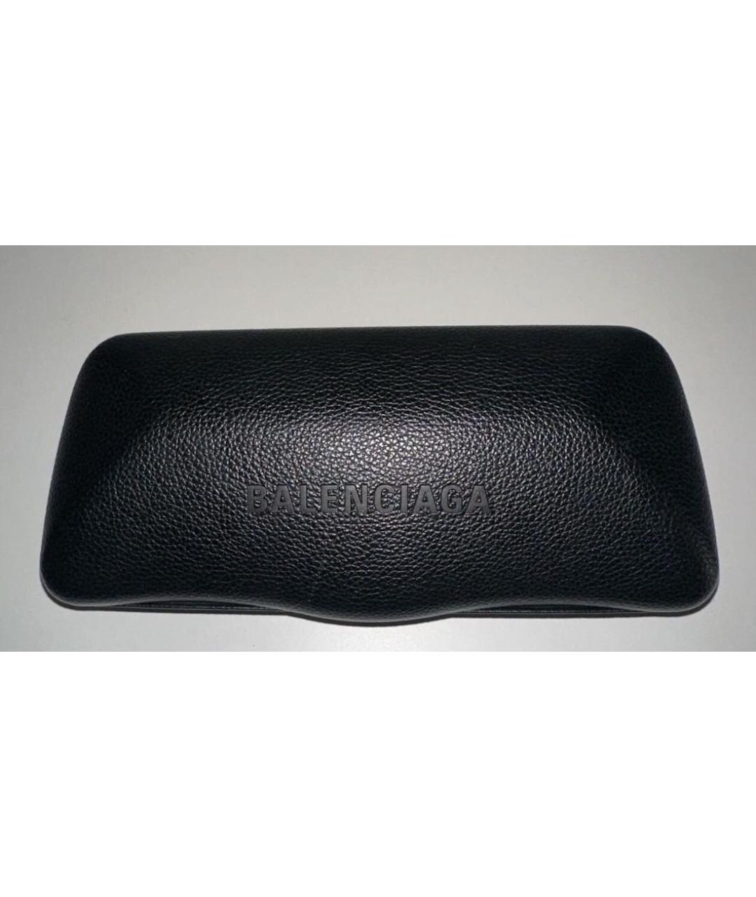 BALENCIAGA Черные пластиковые солнцезащитные очки, фото 4