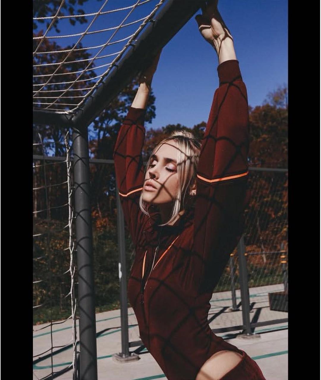 ADIDAS Бордовое хлопко-эластановое боди, фото 6