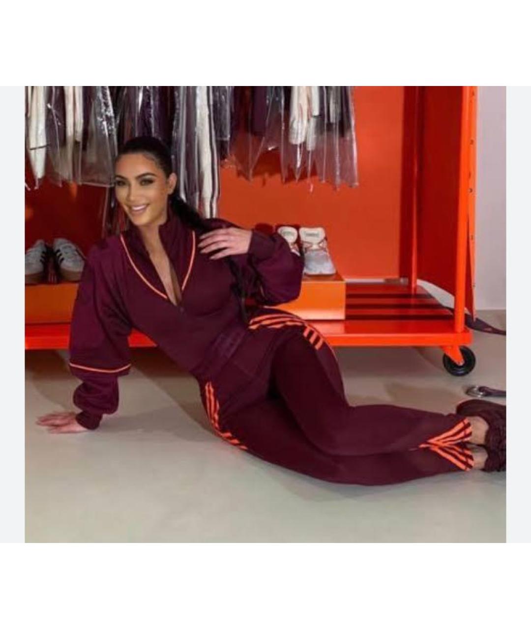 ADIDAS Бордовое хлопко-эластановое боди, фото 3