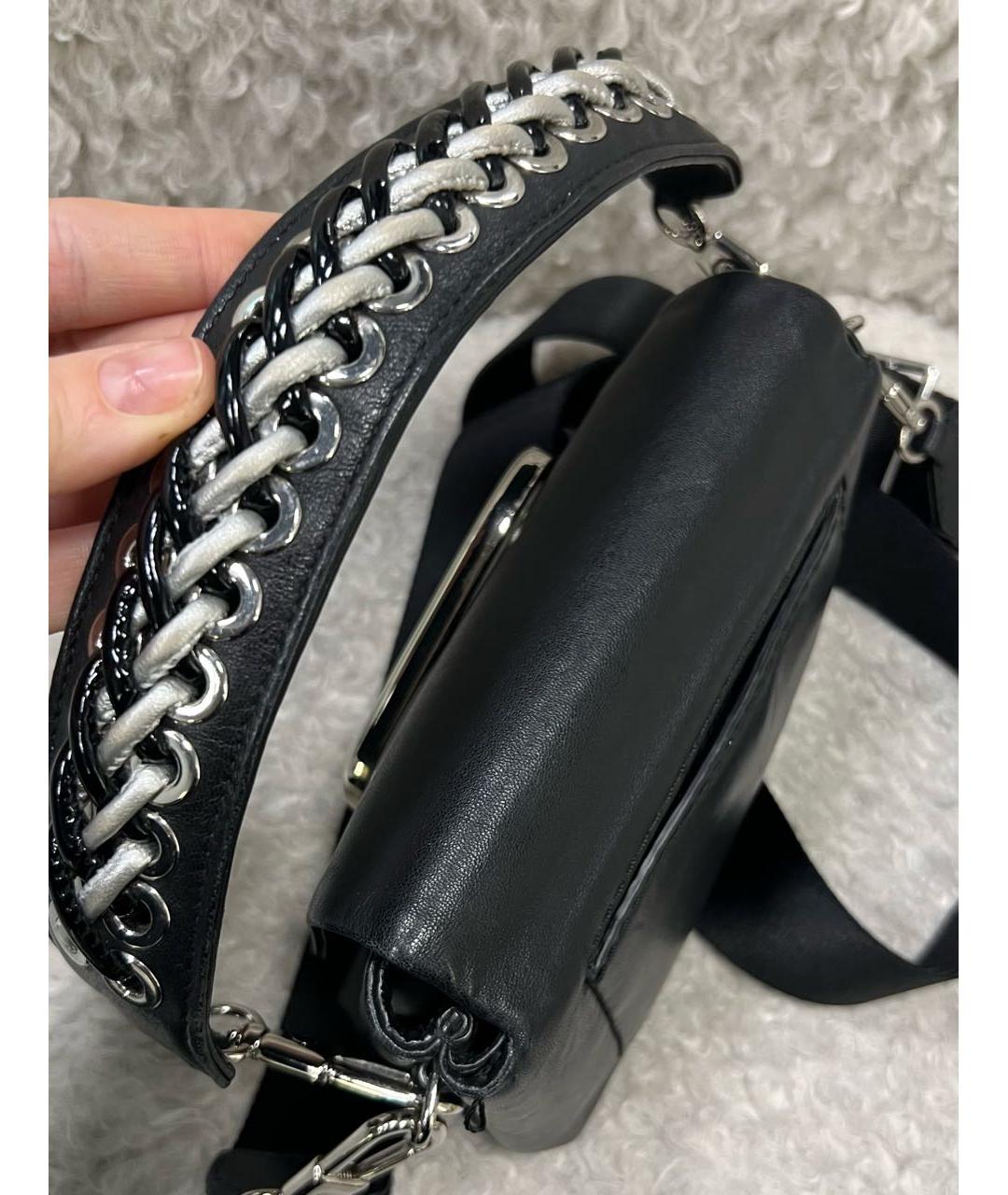 3.1 PHILLIP LIM Черная кожаная сумка через плечо, фото 4